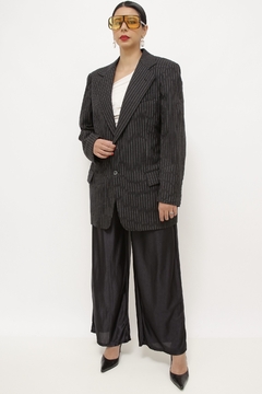 Blazer risca de giz vintage PIERRE CARDIN - loja online