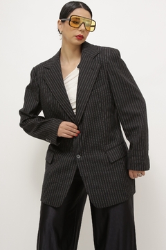 Imagem do Blazer risca de giz vintage PIERRE CARDIN