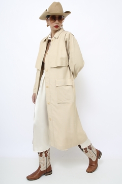 Sobretudo bege classico vintage - comprar online
