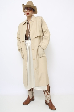 Sobretudo bege classico vintage - comprar online