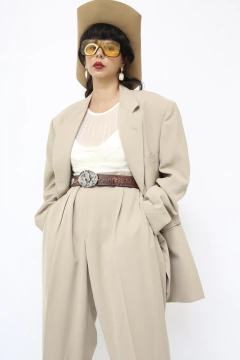 Conjunto Blazer + Calça bege vintage - loja online