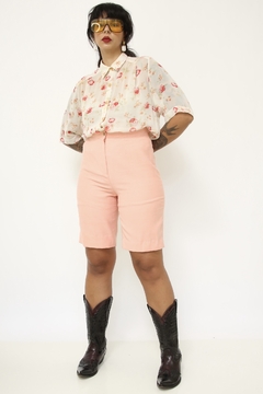 Bermuda rosa atelie parisiense - comprar online