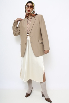 Blazer bege forrado classico - comprar online