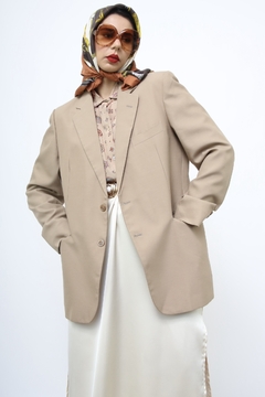 Blazer bege forrado classico