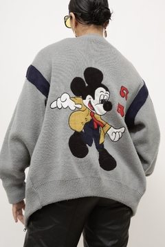 Cardigan Mickey vintage dupla face na internet