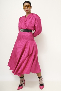 Conjunto rosa casaquinho + saia midi na internet