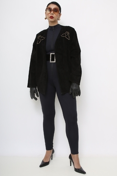 Imagem do Blazer couro coutry preto