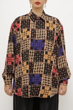 Camisa manga longa estampada - Capichó Brechó