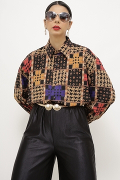 Camisa manga longa estampada