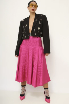 Blazer cropped pingentes western WILD HORSE - Capichó Brechó
