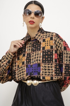 Camisa manga longa estampada - comprar online