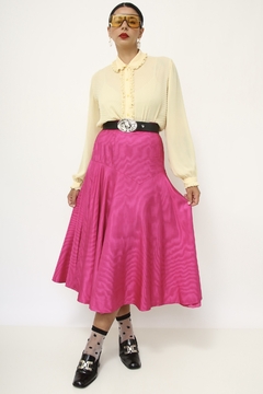 Camisa amarela babados vintage - comprar online