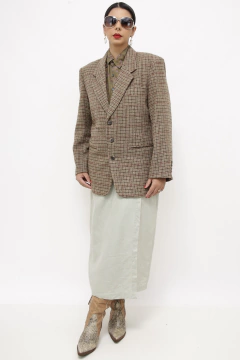 Imagem do Blazer lã xadrez vintage