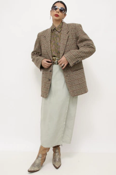 Imagem do Blazer lã xadrez vintage