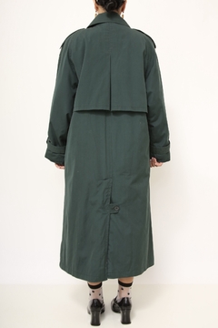 Trench Coat verde acolchoado CHRISTOPHER GRAY - Capichó Brechó