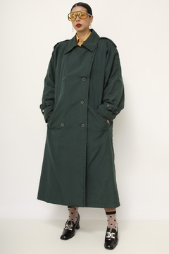 Trench Coat verde acolchoado CHRISTOPHER GRAY - loja online