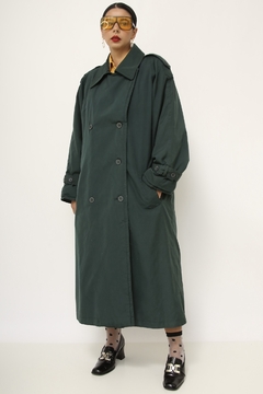 Trench Coat verde acolchoado CHRISTOPHER GRAY