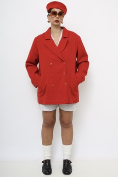 Blazer vermelho classico vintage - comprar online
