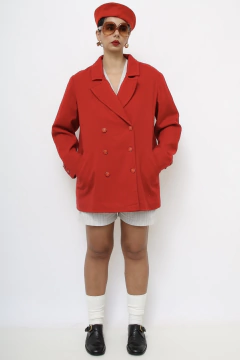 Blazer vermelho classico vintage - comprar online