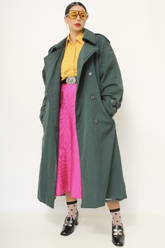 Trench Coat verde acolchoado CHRISTOPHER GRAY