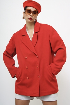 Blazer vermelho classico vintage na internet