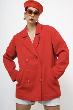 Blazer vermelho classico vintage na internet