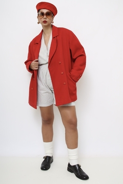 Blazer vermelho classico vintage - Capichó Brechó