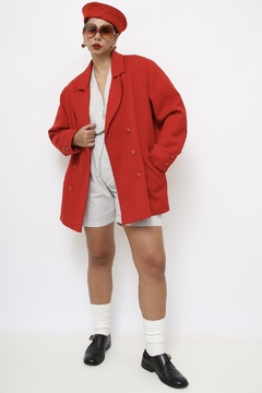 Blazer vermelho classico vintage na internet