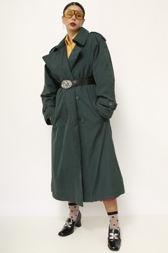 Trench Coat verde acolchoado CHRISTOPHER GRAY