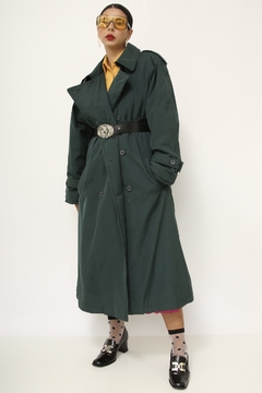 Trench Coat verde acolchoado CHRISTOPHER GRAY