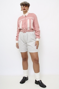 Camisa rosa linho western - Capichó Brechó