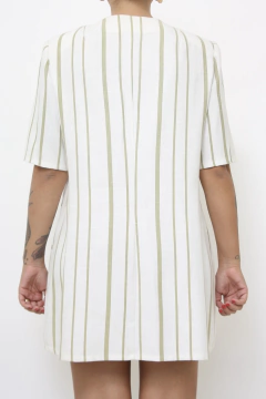 Vestido blazer xadrez verde vintage - loja online
