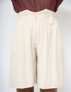 Bermuda vintage rose cintura alta - comprar online