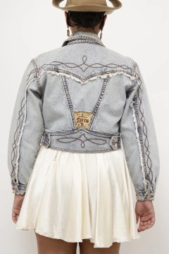 Imagem do Jaqueta jeans western cropped