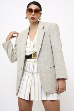 Blazer renner vintage lã cinza - loja online