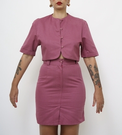 Conjunto CROPPED + SAIA rosa - comprar online