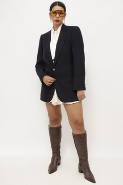 Blazer azul PIERRE CARDIN forrada - loja online