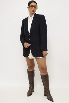 Blazer azul PIERRE CARDIN forrada - Capichó Brechó