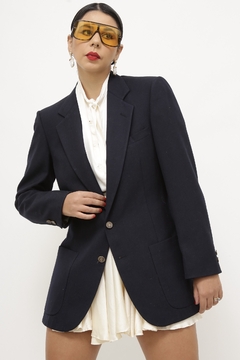 Blazer azul PIERRE CARDIN forrada - comprar online