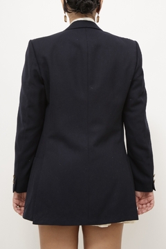 Blazer azul PIERRE CARDIN forrada - loja online