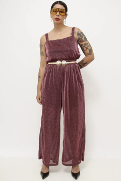 Conjunto brilho rosa PANTALONA + TOP na internet