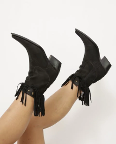 Bota TUCSON franjas couro camurça 38