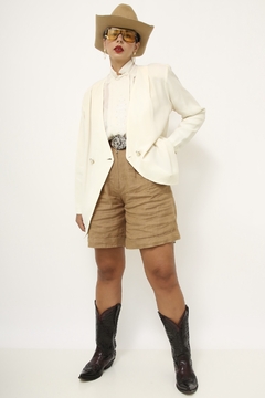 Blazer levinho off white chic - Capichó Brechó