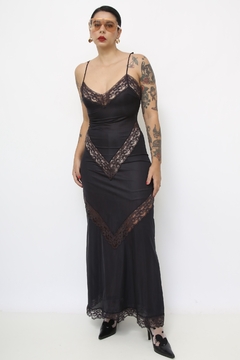 Camisola preta poliamida longa - comprar online