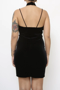 Vestiso veludo vintage curto 90´s - Capichó Brechó