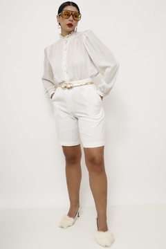 Camisa branca babados - loja online