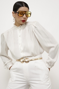 Camisa branca babados - comprar online