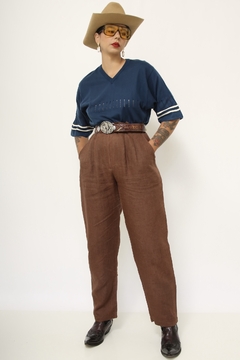 Polo azul listras vintage - comprar online
