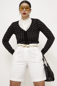 Cardigan poa ANSELMI preto - comprar online