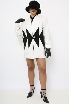 Imagem do Blazer branco det preto 80´s